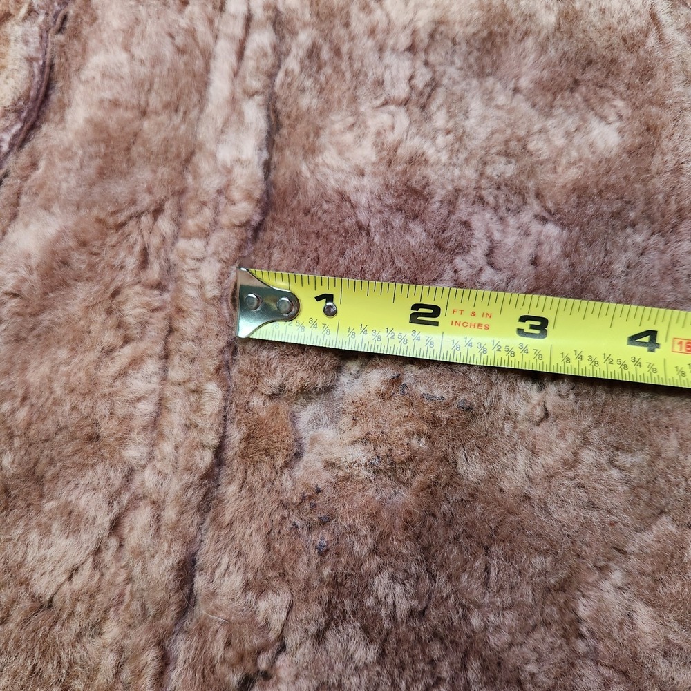 1961 Knight Thors Womens Shearling Coat Hand Signed Craftsman Sz 12 Vintage - Picture 10 of 11